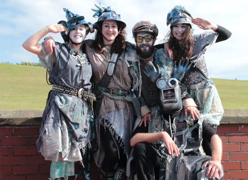 Spare Parts Festival 2015 performers in bespoke costumes