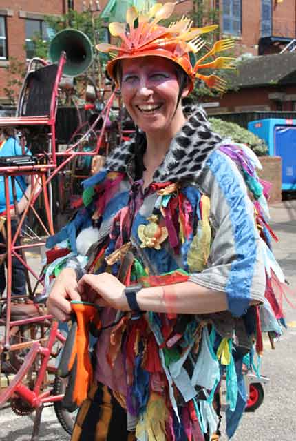 Costume for crew member at the Pandemonium Parade, Spare Part Festival 2016 in Fleetwood. 
